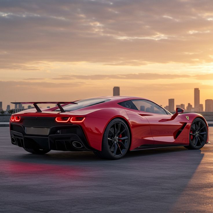 Ferrari on the CrossContinent floor